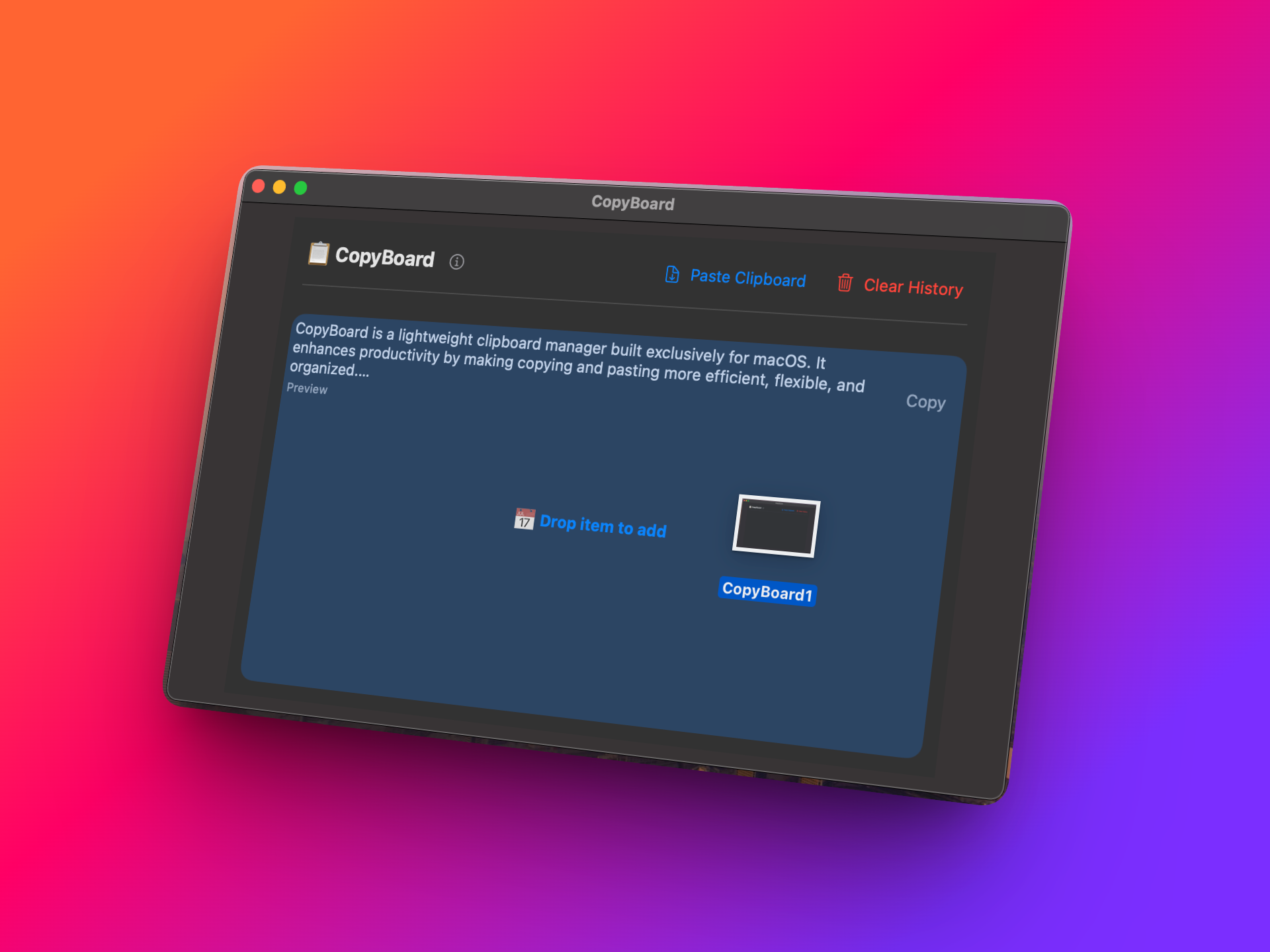CopyBoard - Clipboard Manager